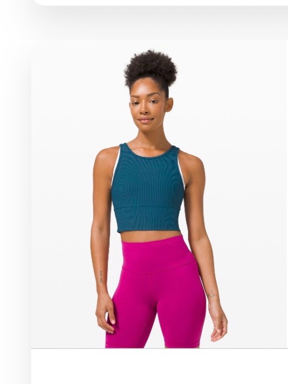 Lululemon Ribbed power pivot tank top